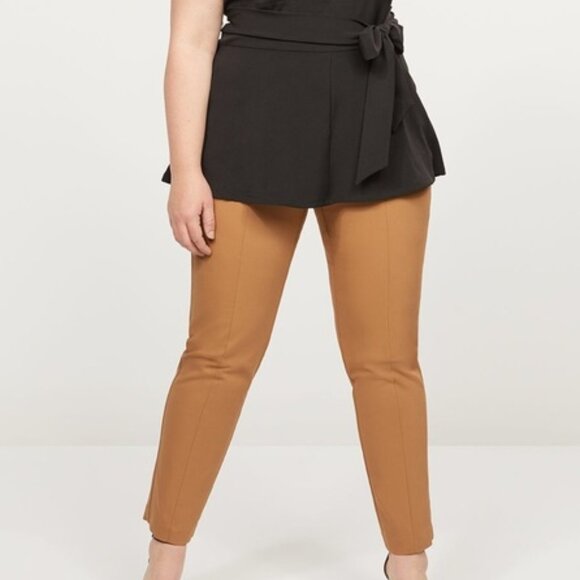 Lane Bryant The Curvy Allie Pants Women's 16 Camel NEW Stretch Business Casual - Picture 1 of 7